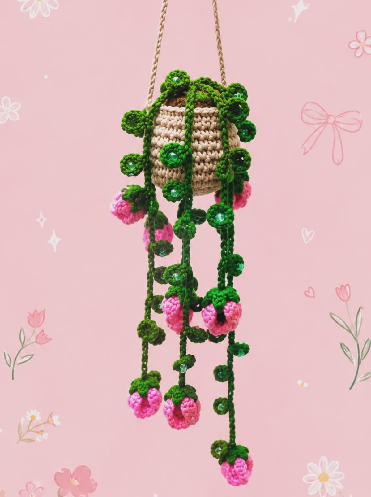 Crochet Hanging Planter
